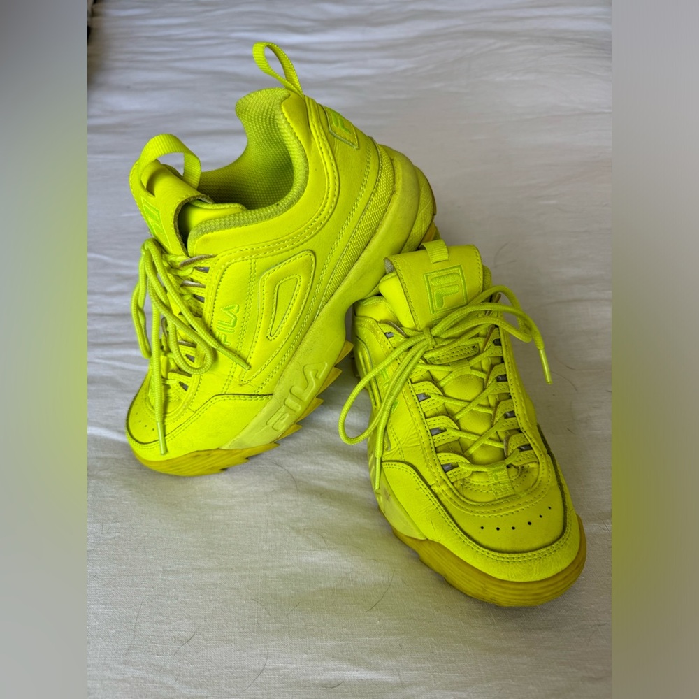 Fila Premium 2 Disruptor in Lime Green